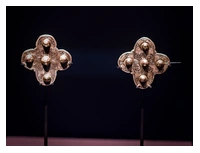 Two Anglo-Saxon style brooches