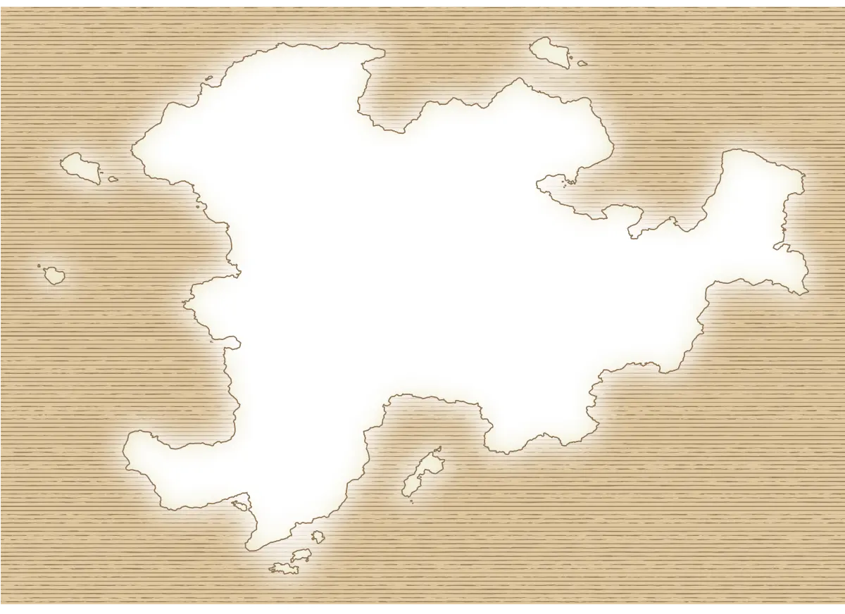 A white blurred mask on top of a fantasy map